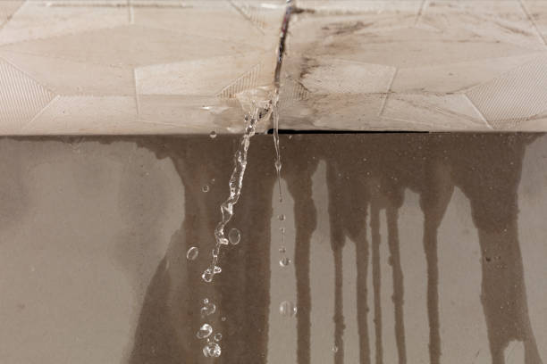Professional Water Damage Restoration technician working in Winthrop, IA